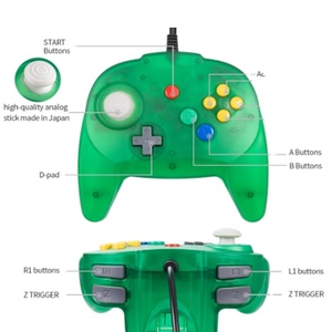 Langbetriebene Spiele für N64 Gamepad Klassischer Spiele-Controller Joystick Gamepad für klassische Nintendo 64-Konsole - Product Image 2