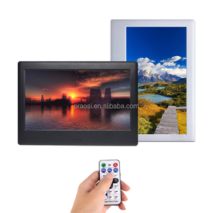 Marco de fotos digital con estante de supermercado de 7 pulgadas Pros con activación de sensor de movimiento Reproductor de video LCD y función WiFi - Product Image 1