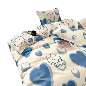 Bán Buôn Bộ Đồ Giường Bốn Mảnh Thiết Lập Tất Cả Các Mùa Giải Cross-Biên Giới Thương Mại Nước Ngoài Chải Chăn Bìa Tấm Ga Giường Sinh Viên Ký Túc Xá Chăn - Product Image 1