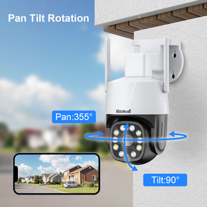 JideTech 2MP Mini ab 4G PTZ kamera 5X <span class=keywords><strong>Zoom</strong></span> IR 40m IP66 sesli uyarı insansı izleme iki yönlü ses CMOS ve 4G FTP destek FTP