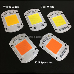 ללא נהג Bicolor אדום + כחול 20W 30W 50W 60*40mm מתח גבוה AC 220V cob/DOB <span class=keywords><strong>Led</strong></span> שבב כפול צבע עבור מקורה צמח לגדול שתיל