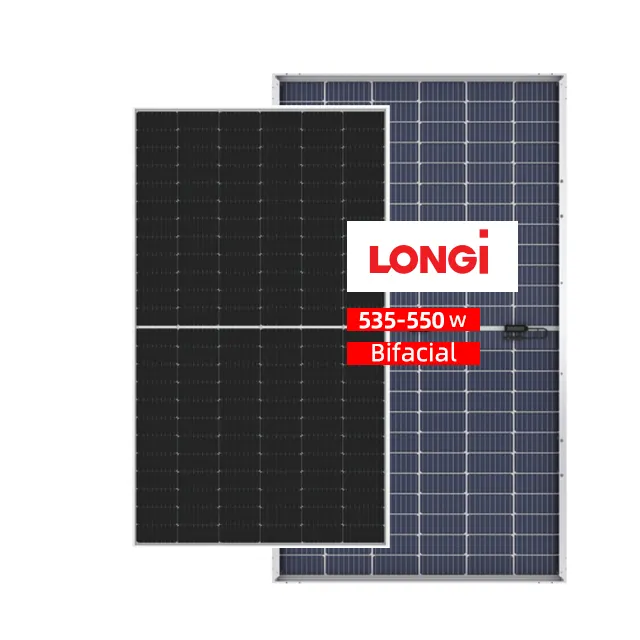 ソーラーパネル卸売Longiモノラル太陽光発電パネル高効率182mmハーフセル540w 545 550w 555w