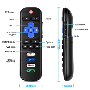 Fabrika toptan uzaktan üniversal uyumlu TV uzaktan kumanda aleti tüm Roku TV TCL Hisense keskin akıllı uzaktan kumanda NVTC için yedek - Product Image 3
