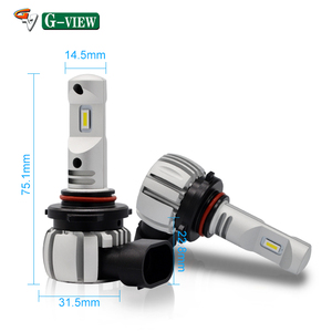 Gview yüksek güç GA7035 H11 All In One fansız LED far ampulü 6000K & 3000K 40W aaback çift renkli LED sis ampuller - Product Image 2