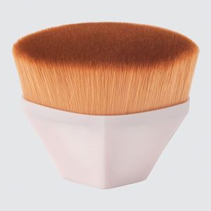 Mauri kısa kolu düz kalın fırçalar makyaj için çok makyaj araçları tek boyutu sihirli No.55 sıvı altıgen fondöten fırça - Product Image 3