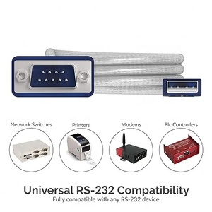 Cavo 232 USB da 2.0 a Serial DB 9 RS con prolifico Chipset 3A giacca in PVC a ricarica rapida e schermatura a treccia per Modem - Product Image 3