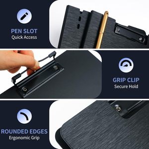 Vật phẩm văn phòng phẩm Kẹp bảng A4 dành cho điều dưỡng, có thể gấp gọn, chống thấm nước, bằng nhựa, có ngăn đựng, kẹp hồ sơ văn phòng, kẹp hồ sơ bằng nhựa PP có thể gấp gọn - Product Image 5