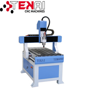 济南特凯迷你cnc 6090 路由器 3d数控铣床，用于小型企业设备 4 轴数控雕刻机 - Product Image 2