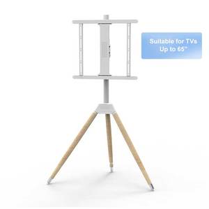 Art Easel Tripod Beech Iron Pipe ADC12 Angle Adjustable Floor Standing Portable Mobile <strong>TV</strong> <strong>Mount</strong> for 32&quot;-<strong>75</strong>&quot; LED LCD Screen - Product Image 6