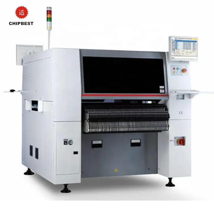 सैमसंग 78000CPH श्रीमती विधानसभा मशीन के लिए मुद्रित सर्किट बोर्ड पीसीबी उत्पादन लाइन Hanwha लेने और जगह मशीन