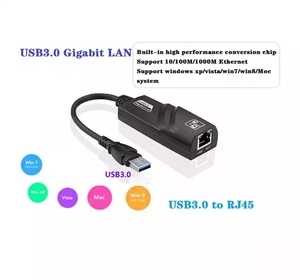 USB3.0千兆以太网适配器Realtek外部有线网络局域网10/100/1000 Mbps适用于笔记本电脑RJ45 USB 3.0局域网适配器 - Product Image 3