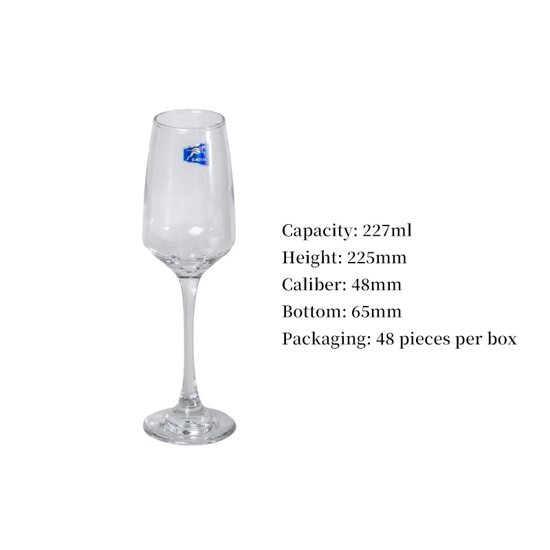 227ml champagne flute clear
