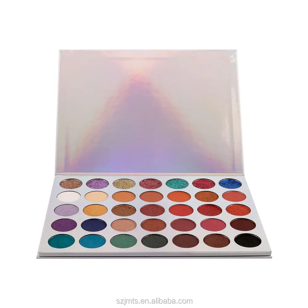 2024 Venta caliente sombra de ojos profesional brillo 35 colores paleta de sombras de ojos Gel de cejas maquillaje OEM 35 colores