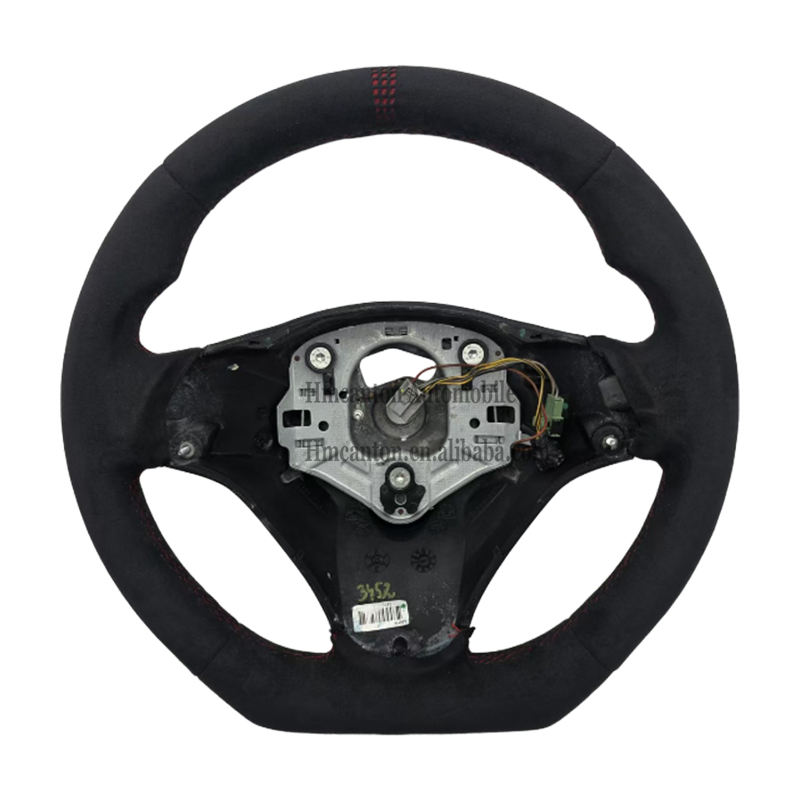 ชุด M มีรู + Alcantara + เย็บลายด้านบนสีแดง