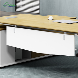 Escritorio ejecutivo completo moderno en forma de L, muebles de oficina de nuevo diseño con escritorio de administrador de ordenador de hierro, comedor en casa, lavandería escolar - Product Image 3
