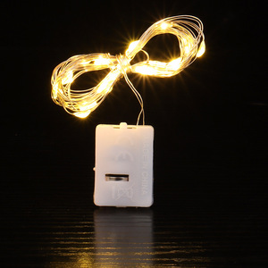 Batteria a bottone luci di rame lampeggiante luce fata per il Festival colorata stringa di luce a LED per la decorazione dell'albero di natale - Product Image 5