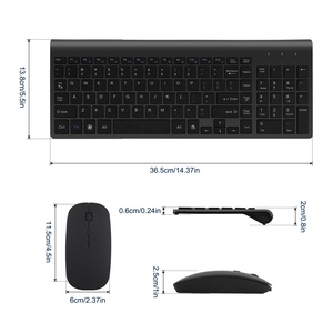 Wireless Combos USB <strong>Mouse</strong> and <strong>Computer</strong> <strong>Keyboard</strong> Set Compact and Silent for Windows Laptop Desktop PC - Product Image 6