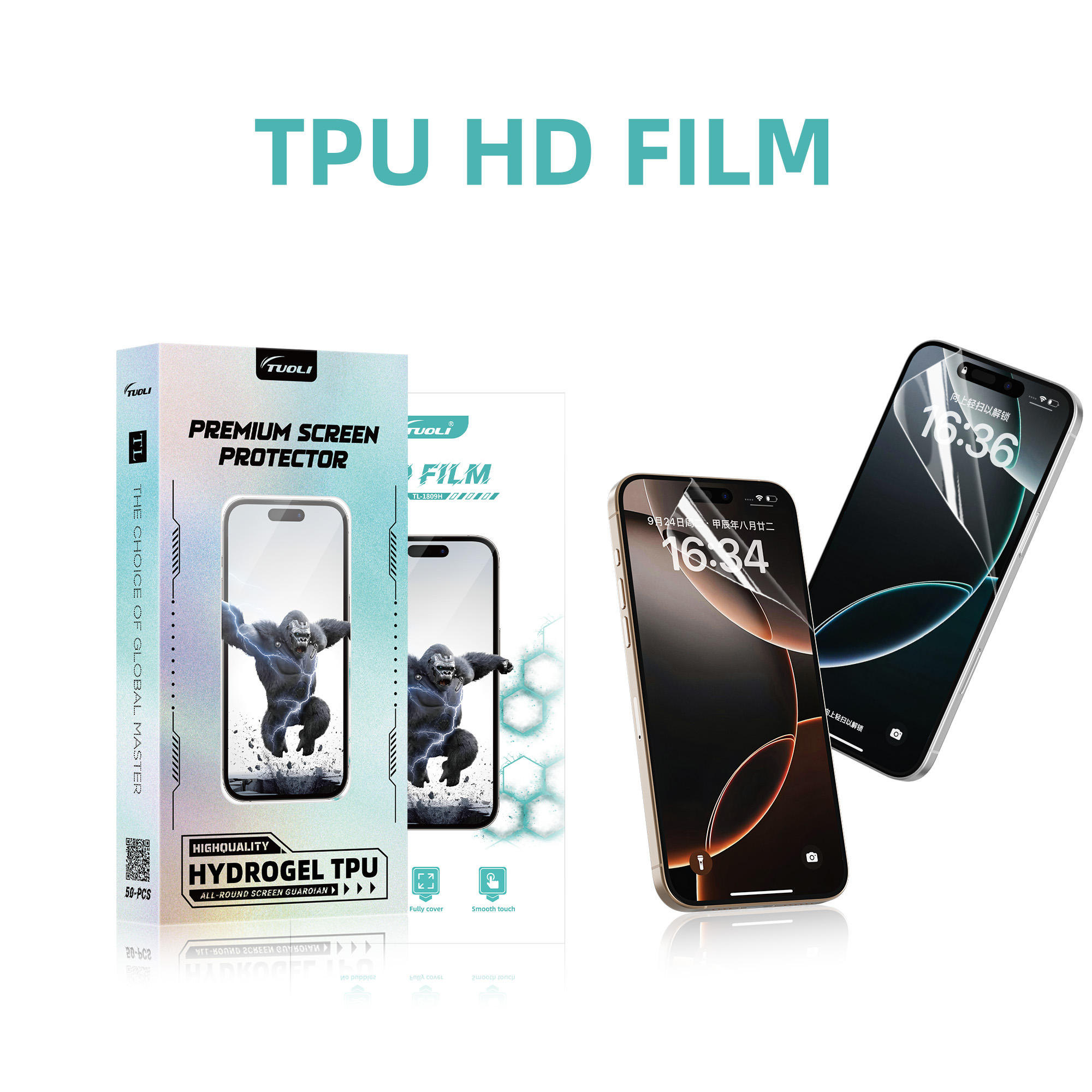 Film TPU Hydrogel HD 50 pièces