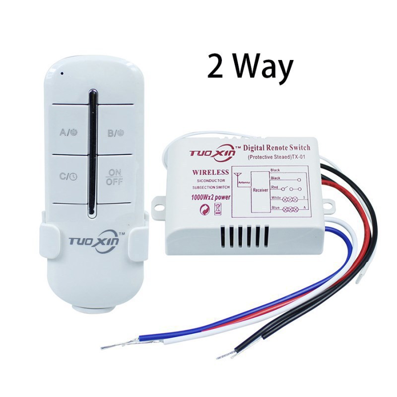 Commutateur de télécommande sans fil Smart Home cristal lampe Segment contrôleur 3 voies numérique lumière LED commutateur numérique en gros