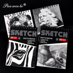 Panwenbo 160GSM 24 Tấm Vẽ <span class=keywords><strong>Pad</strong></span> Nặng Trọng Lượng Aid-Miễn Phí Vẽ Giấy Xoắn Ốc ràng buộc Cuốn Sách Phác Thảo Cho Người Lớn Sinh Viên - Product Image 2