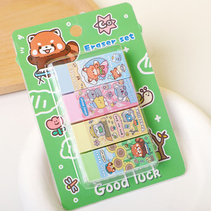 Bán Buôn Dễ Thương Học Sinh Tiểu Học Trẻ Em Của Quà Tặng Bút Chì Khăn Lau Sạch Mà Không Để lại Bất kỳ Dấu Vết Phim Hoạt Hình Tẩy Thiết Lập - Product Image 3