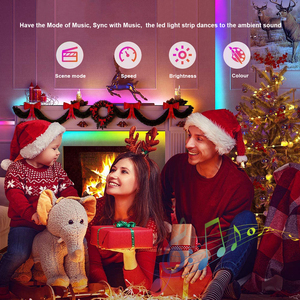 <strong>Dream</strong> Colour Changing 40Key Blue Tooth Smart App Control Sync with Music RGB <strong>LED</strong> Strip Light for TV Home Party - Product Image 5