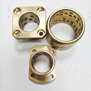 机床用定制自润滑铜合金法兰式无油导向衬套 - Product Image 4