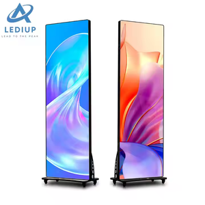 LEDIUPスリムスマート広告モバイルポスターLEDスクリーンWiFiコントロールデジタルサイネージLEDディスプレイスクリーン