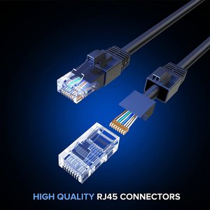 Cat6 RJ45 konnektörleri ile Cat6 UTP Ethernet kablosu ağ ekipmanları için PVC ceket LAN yama kablosu Cat6 Rj45 ile iletişim kabloları - Product Image 3