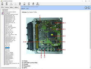 Moduli ECU riparazione Pinout posizione Immo con multimetri Transistor eprom difetti ECU Software di riparazione Auto Software di riparazione - Product Image 6