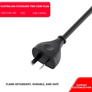 Black 3 Pin Au Power <strong>Cord</strong> H05vv-f 3*0.75mm Computer Power Cable - Product Image 5