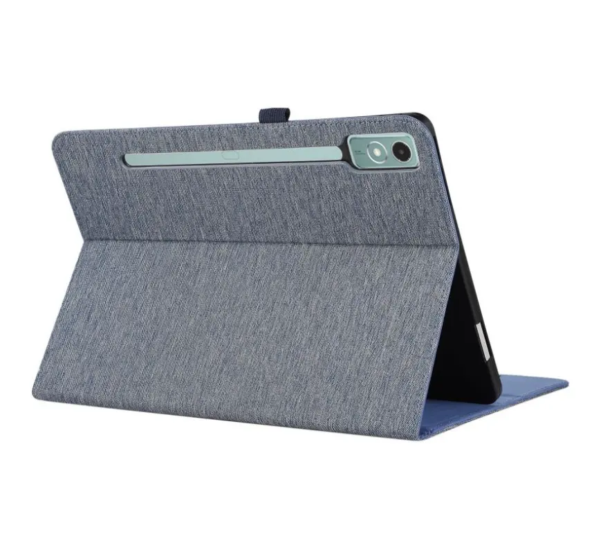 Casing kulit PU kain ramping, pelindung Tablet dengan penyangga untuk Lenovo Xiaoxin Pad Pro 12.7 inci 2023 P12