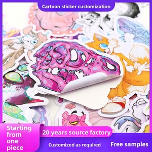 Customizable DIY Guitar <strong>Stickers</strong> Full Cut Adhesive Colorful Printed Cartoon Journal Labels Vinyl for Crafts Chocolate - Product Image 6