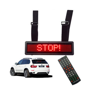 Ce Rohs rosso 12V P4.75-16X64 Rgb a colori messaggio di scorrimento elettronico programmabile Led auto segno di visualizzazione Multi-lingua - Product Image 3