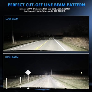 H4 9003 H7 100W Mini projektör 3D Lens motosiklet ve otomobil Hi/Lo işın yüksek performanslı Canbus LED far dönüşüm kiti - Product Image 3