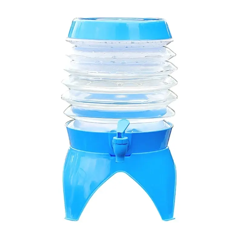3.5/7.5/7.5/9.5 L Portable PVC Collapsible Water Container with spigot