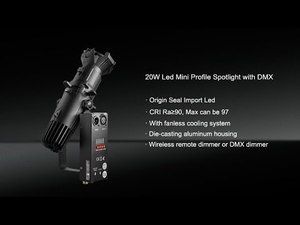 Leko ไฟสปอร์ตไลท์ Led,ไฟสปอตไลท์ Dmx ขนาดเล็ก20วัตต์ไฟสปอตไลท์ Led รูปวงรีสะท้อนโปรไฟล์ Leko สปอตไลท์ - Product Image 3