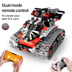 Huiye 4 Channel Kids 3 in 1 Diy <strong>Assemble</strong> Rc Car Deformation Building Block Remote Control Stunt <strong>Programming</strong> Toys Robots for Kids - Product Image 4