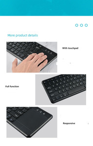 <strong>Computer</strong> Laptop 2.4G Wireless Remote Touchpad <strong>Keyboard</strong> Smart Tv <strong>Use</strong> Mini Track Pad 78keys Laptop Tablet Rechargeable <strong>Keyboards</strong>