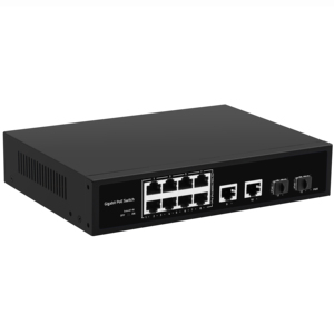 120W מתג poe gigabit 8 יציאות עם מח"ש מתג רוחב פס 24Gbps