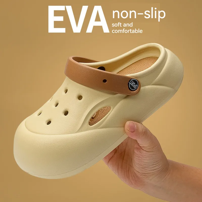 2024 nuova moda scarpe morbide e comode da donna con la suola spessa da esterno sandali Eva e pantofole da uomo