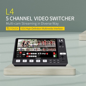 Conmutador mezclador de vídeo multiformato FEELWORLD L4 con pantalla táctil de 10,1 pulgadas enfriador incorporado 4 entradas HDMI + 1 salida USB3.0 - Product Image 6