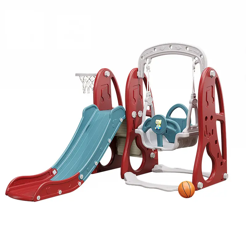 Multi função Commercial Entertainment Cartoon Garden Playhouse Kids Plastic Swing Slide para Educational Play Area