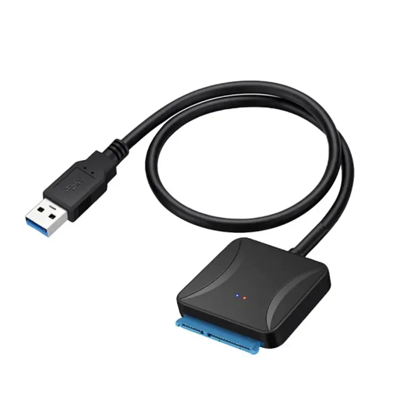 Adaptador USB convertir Cables apoyo 2,5 o externo de 3,5 pulgadas SSD adaptador HDD disco duro USB 3,0 a SATA 3 Cable Sata