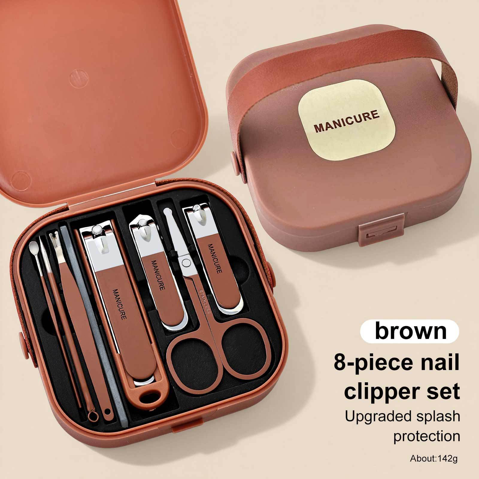 8pcs/set brown