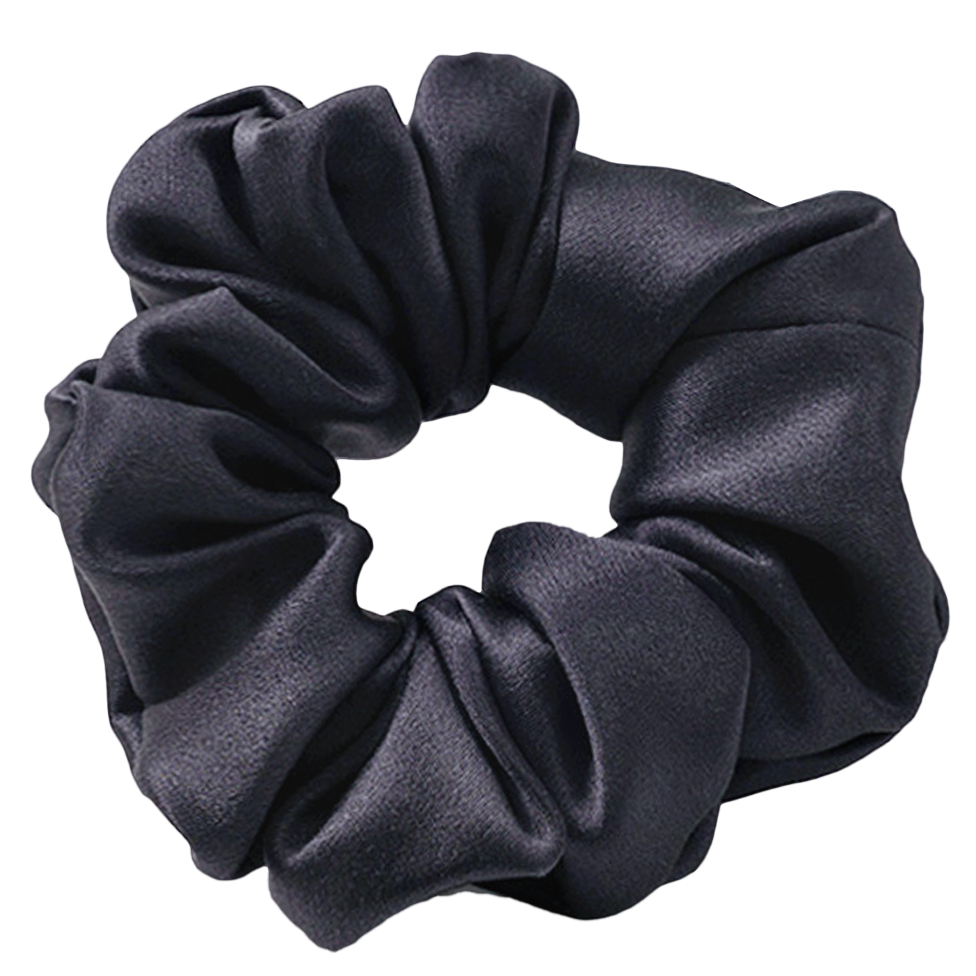 Coletero de seda gris oscuro 100% GRADO 6A color liso