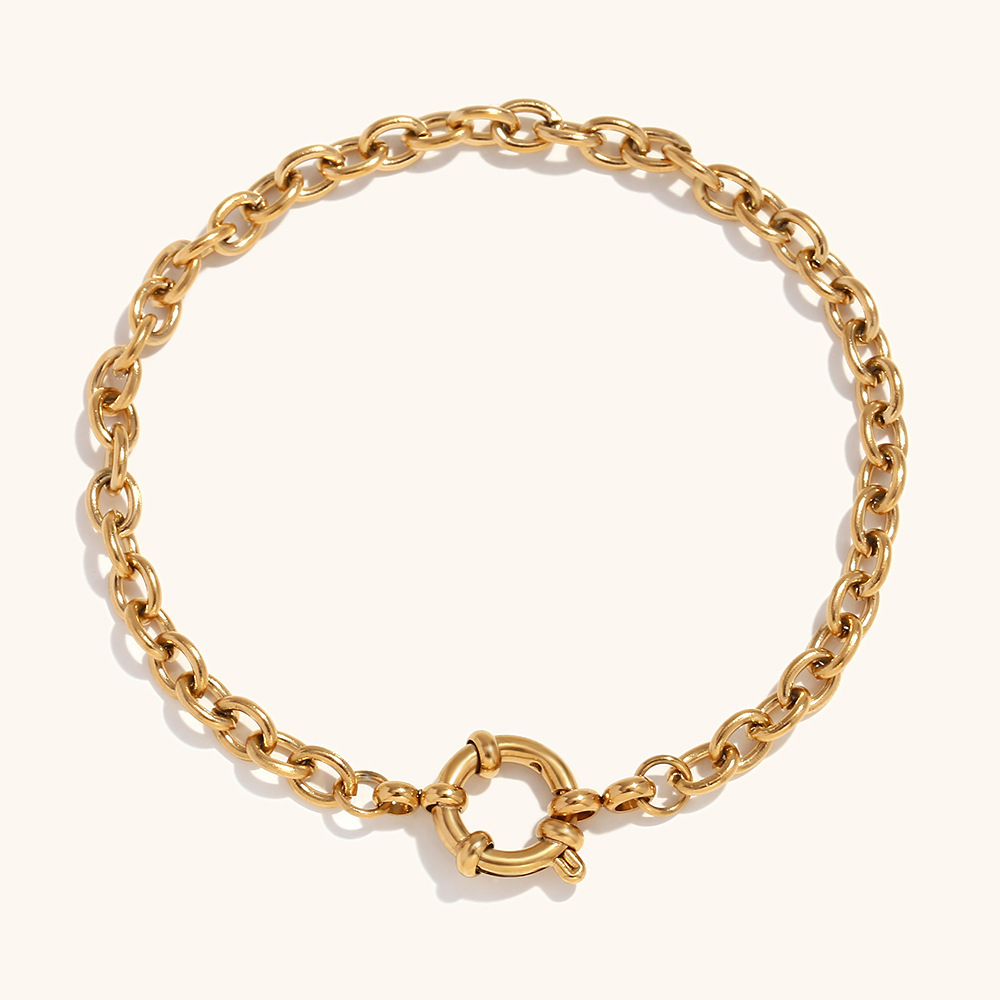 Bracelet chaîne à maillons 3mmo 17cm - Or