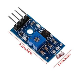 Modulo sensore di resistenza sensibile alla luce luce sensore luce kit sensore 4 linea sistema è adatto per Arduino