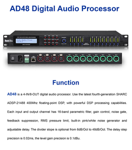 4x8 Digital <strong>Audio</strong> Processor Crossover 3 Way <strong>Audio</strong> for Monitor Speaker - Product Image 5
