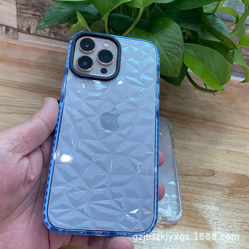 Diamond pattern blue